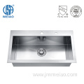 16 Gauge Single Bowl Top Mount Kitchen Sink